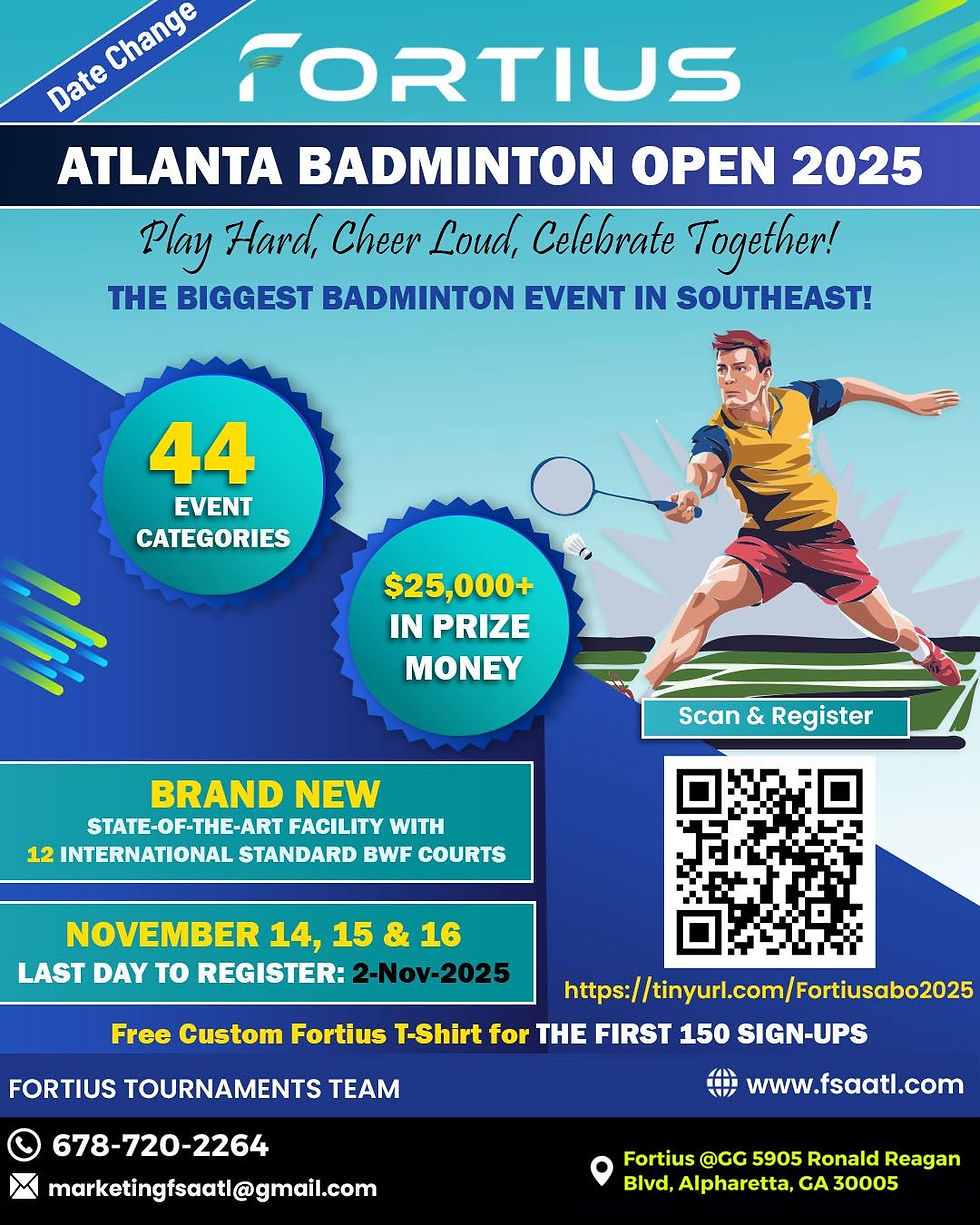 Fortius Atlanta Badminton Open - 2025