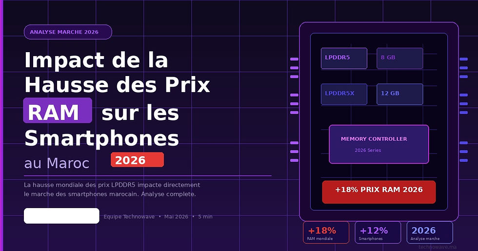 Impact de la Hausse des Prix RAM sur le Marché des Smartphones au Maroc 2026