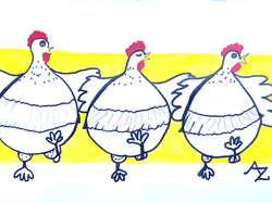 Funky Chickens - Ann Zanbilowicz
