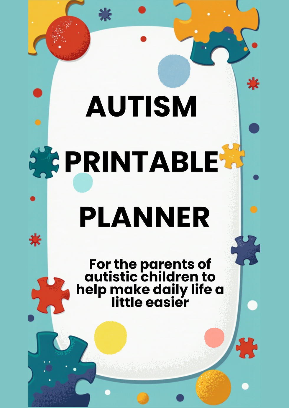 Thumbnail: front cover of autism planner