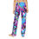 Thumbnail: image showing Kids Colourful Neon Stars & Hearts Lounge Pants from the back being worn