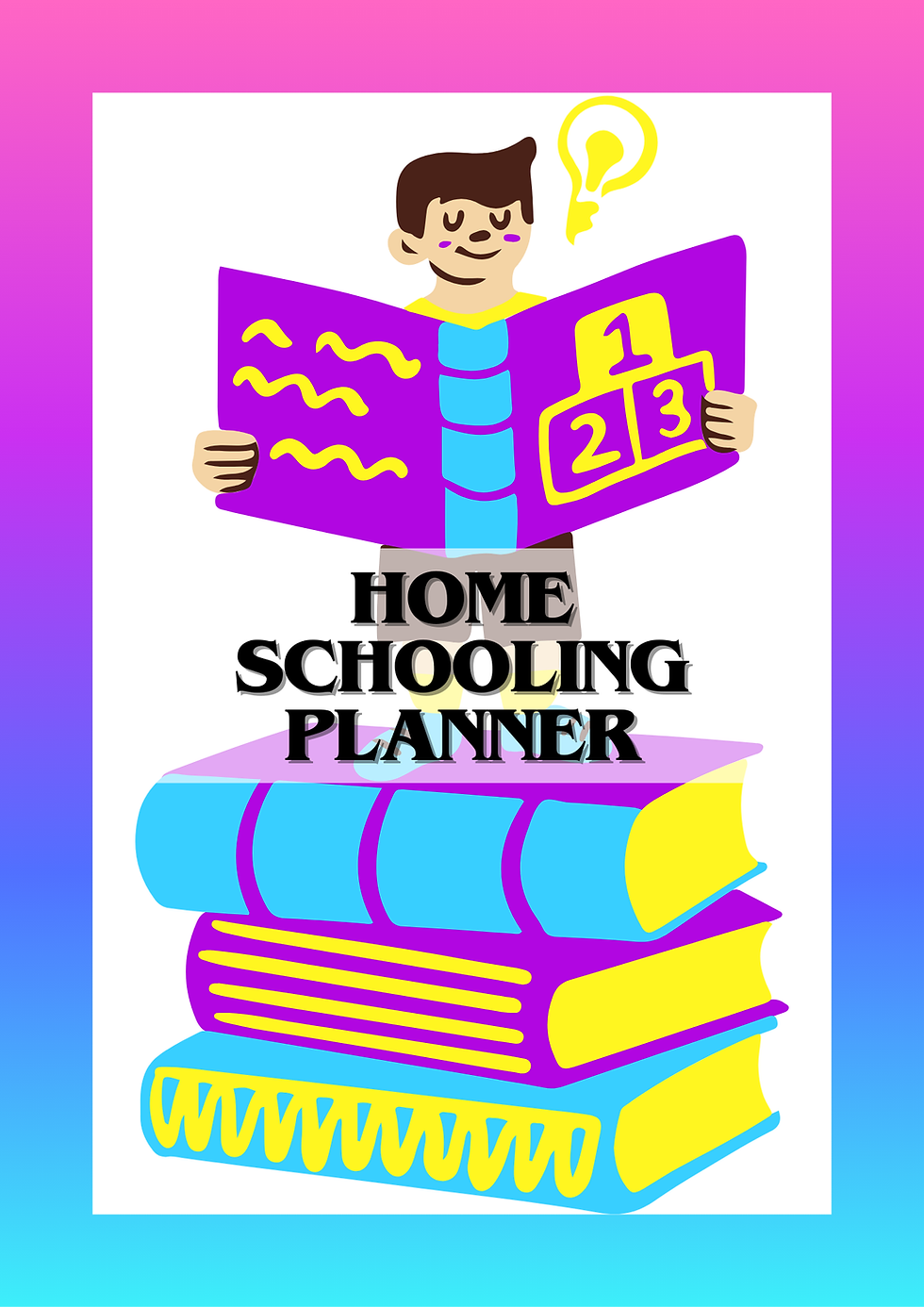 Thumbnail: front cover of home schooling planner