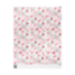 Image of 30"x36" Love Hearts and XOXO Valentine's wrapping paper flat on a surface