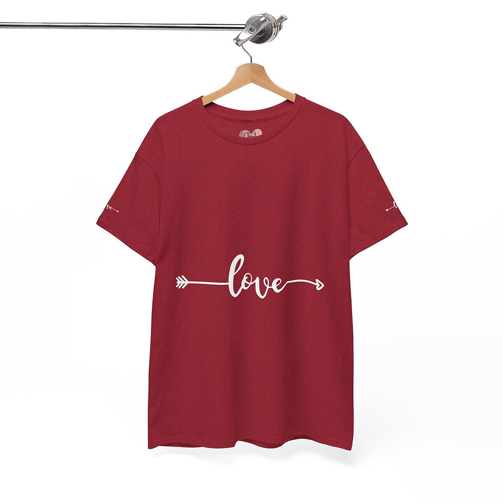 Thumbnail: "love" Unisex Heavy Cotton Tee