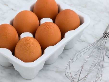 Eggs and whisk ready to prepare the Healthy Egg Bacon Mushroom and Chedder Muffins
