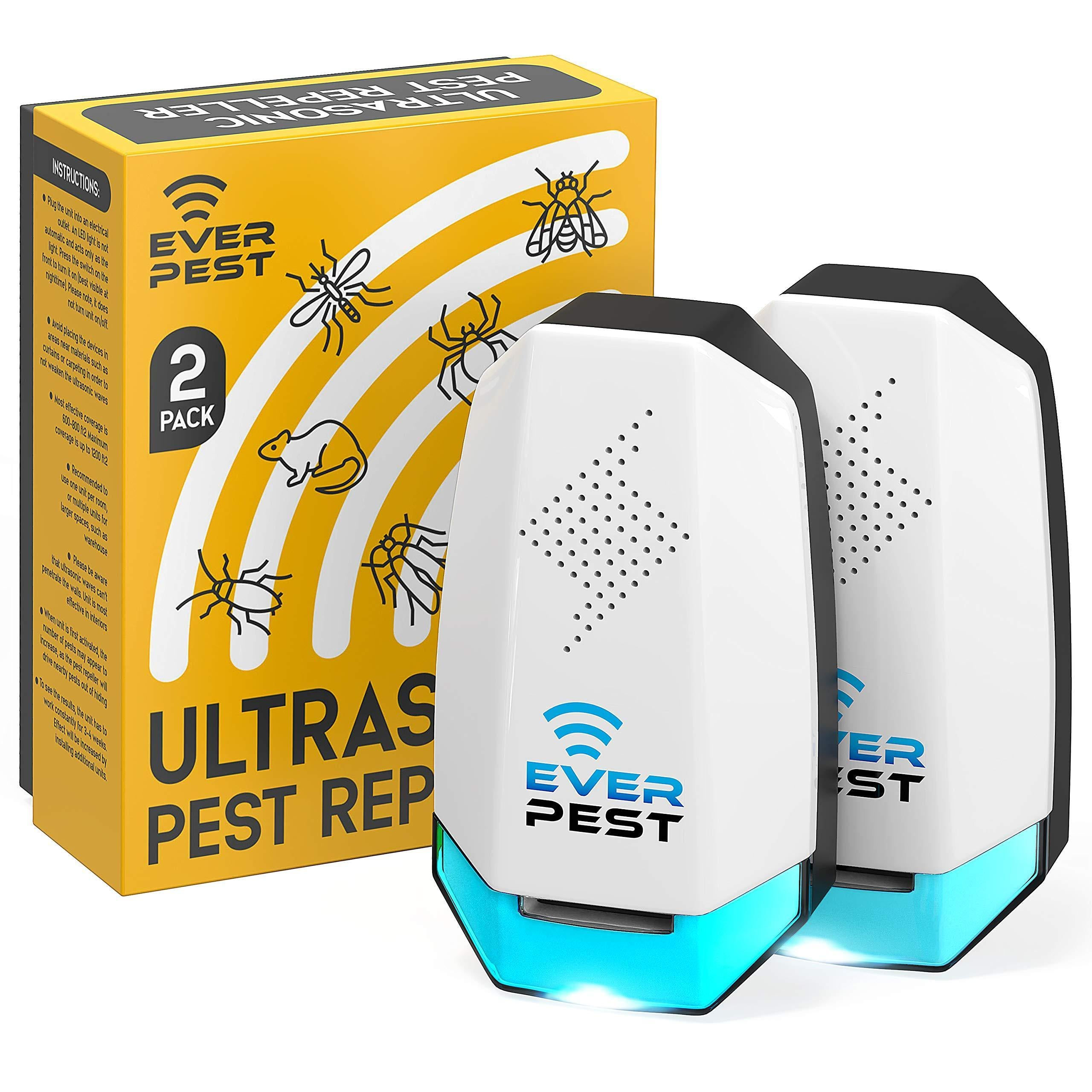 Ever Pest ultrasonic pest control plug-in 2 pack with box