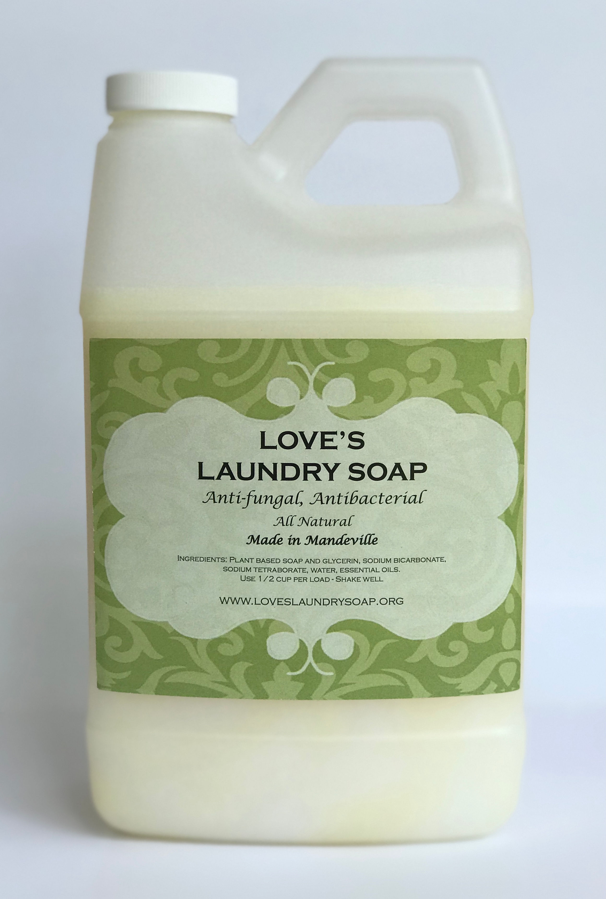 ANTIFUNGAL ANTIBACTERIAL LAUNDRY SOAP 1/2 GALLON or 1 GALLON