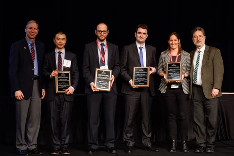 Liz with group of other winners at Vascular Discovery: From Genes to Medicine 2018 Scientific Sessions.