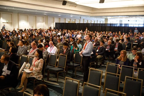 Audience in auditorium.