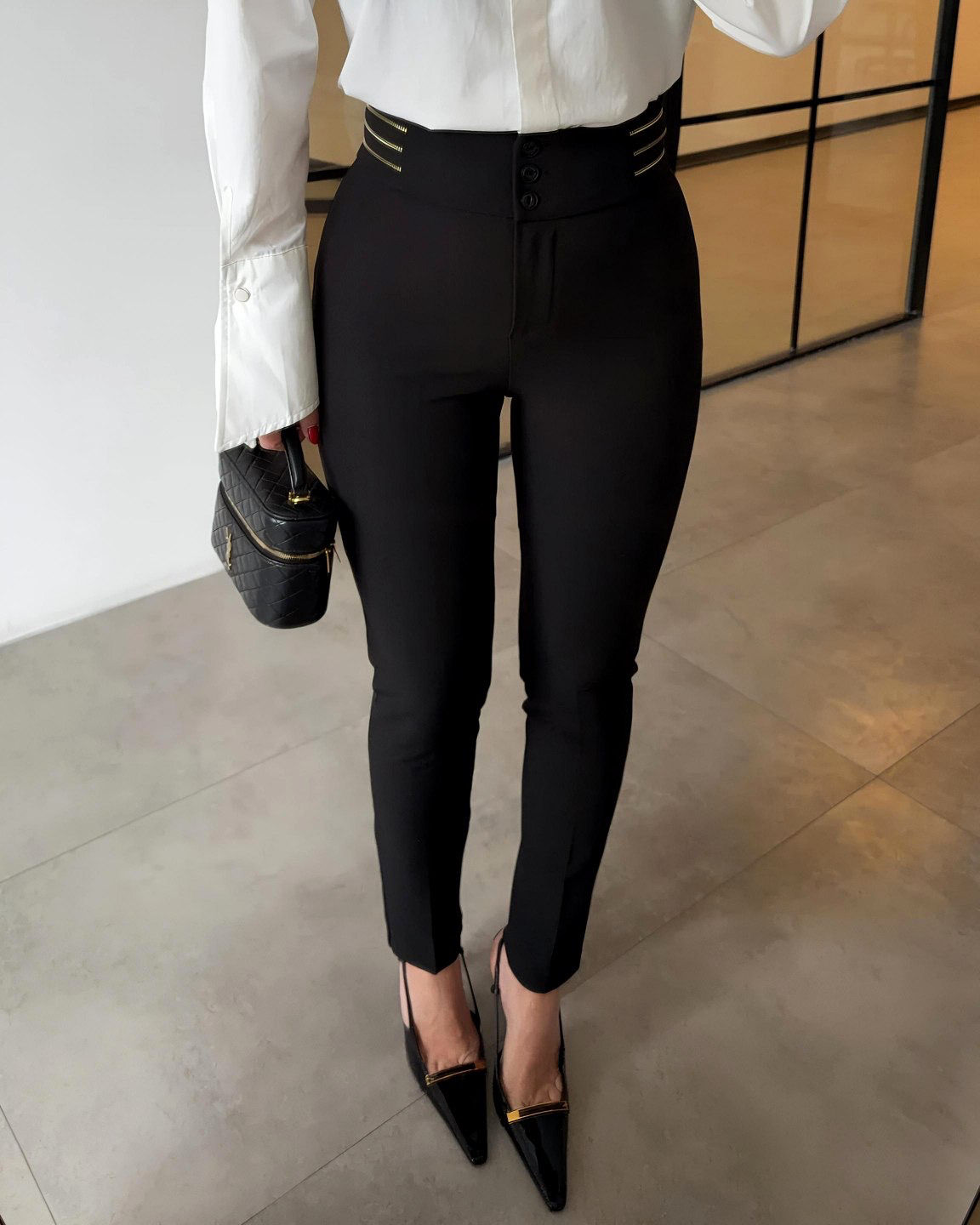 מכנס אלגנט בד מחטב