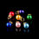 Thumbnail: Mini ornament charms for jumping spider terrarium décor in assorted festive colours