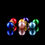 Thumbnail: Mini ornament charms for jumping spider terrarium décor in assorted festive colours