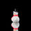 Thumbnail: Mini snowman holiday decoration with black hat and red scarf, perfect for festive spider enclosures