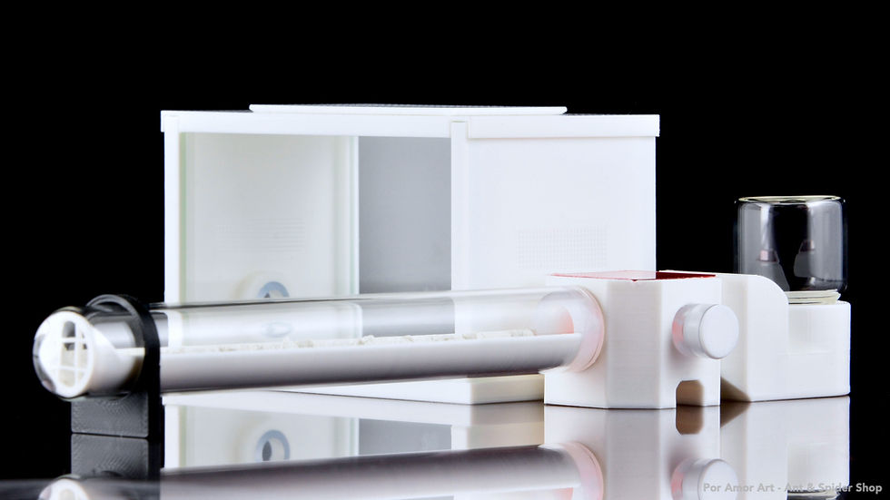 Thumbnail: Culture Tube Formicarium attached to mini glass ant outworld.