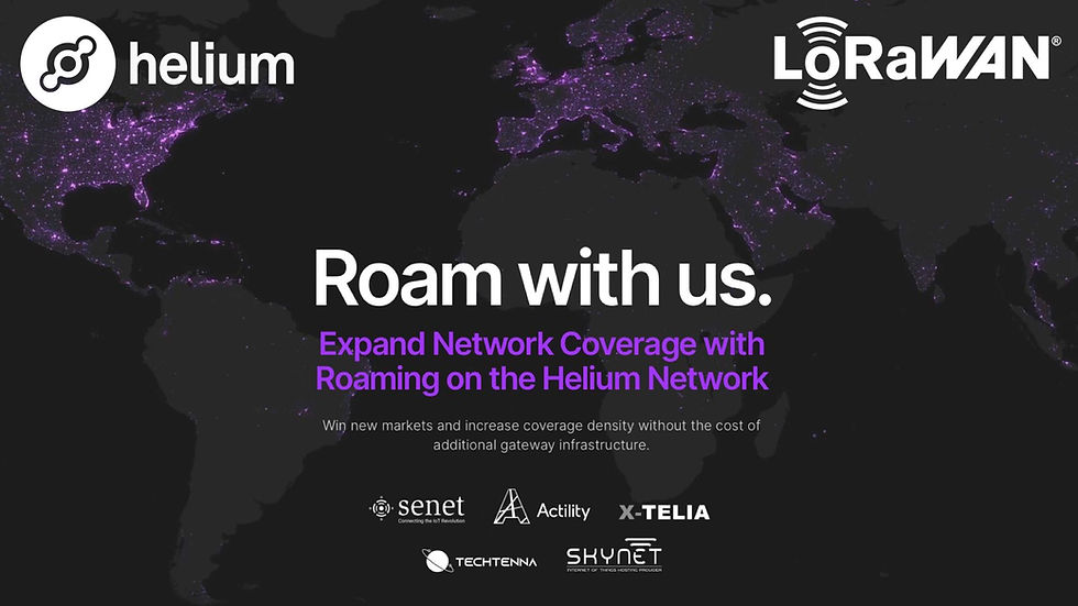 Roam with us Helium x SkyNet IoT