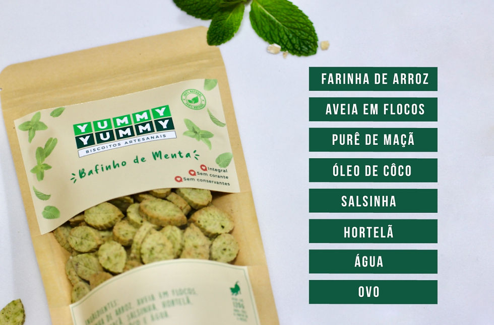 Miniatura: Petisco Natural para Cães - Bafinho de Menta