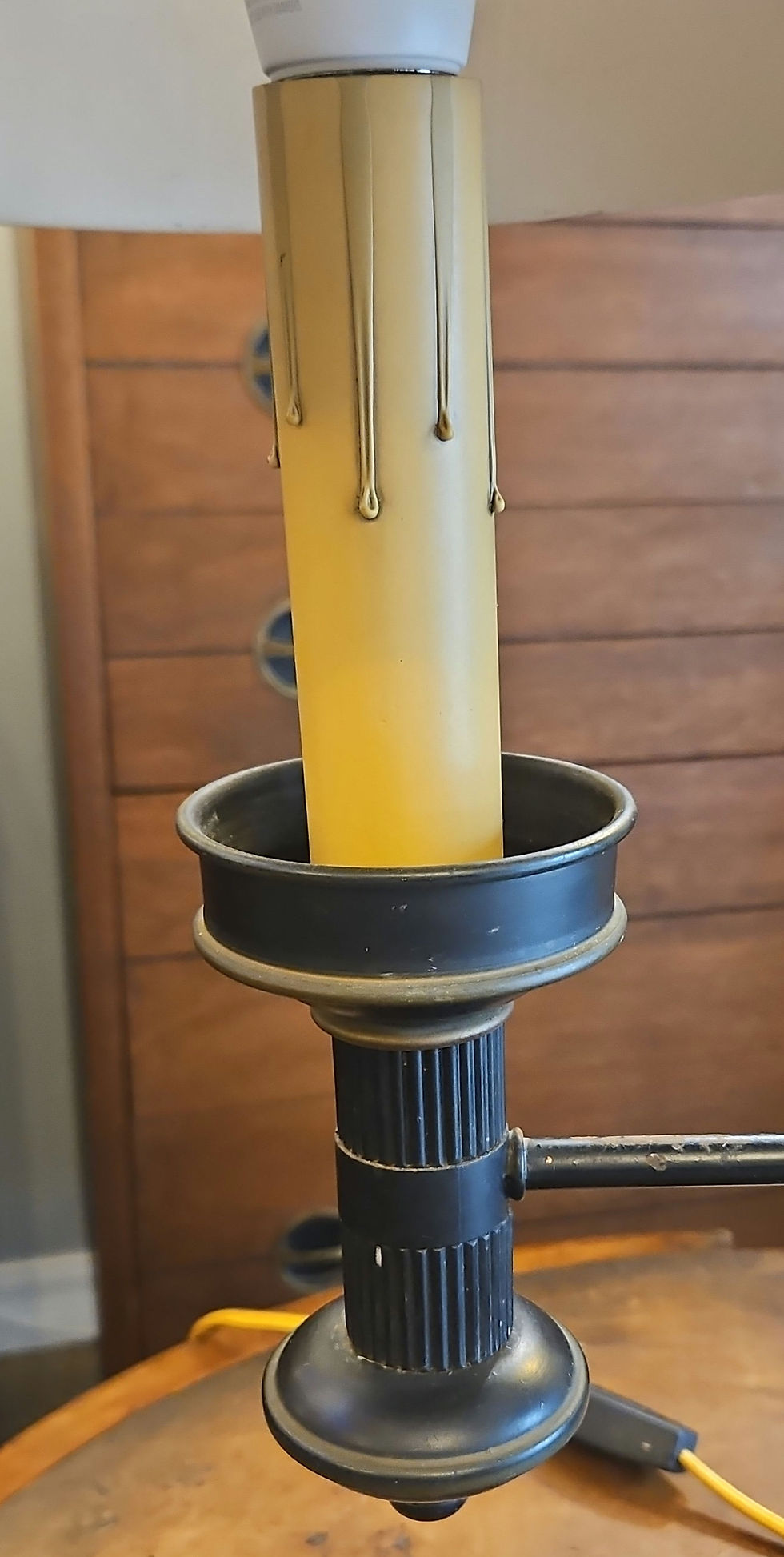 Thumbnail: Vintage Toleware Bouilotte Table Lamp