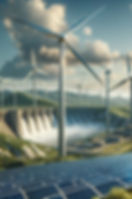 An AI image of renewable sources of energy