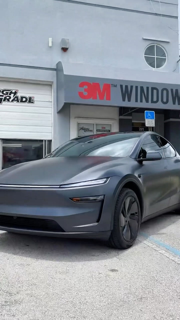 Tesla Model Y Satin PPF Transformation in Miami