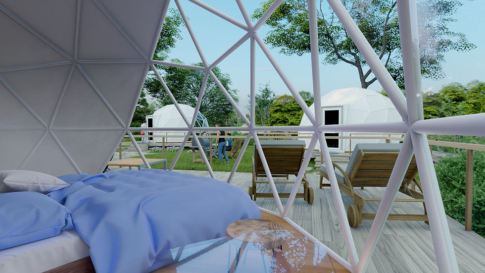 Миниатюра: 3D-модель глэмпинга, визуализация