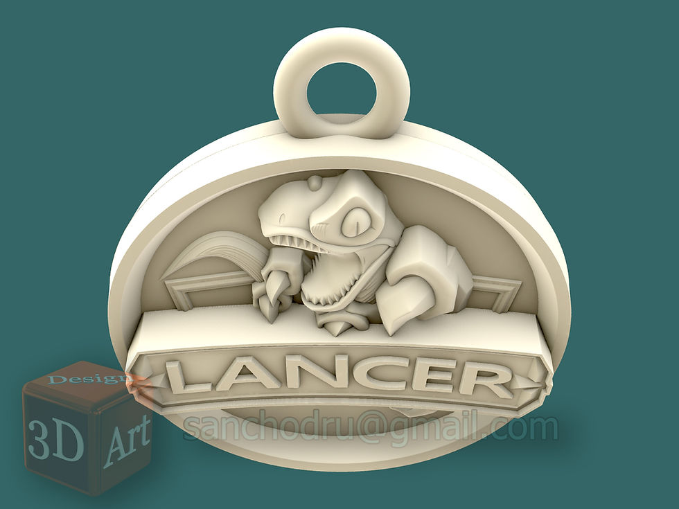 Миниатюра: 3D STL model "Keychain LANCER"