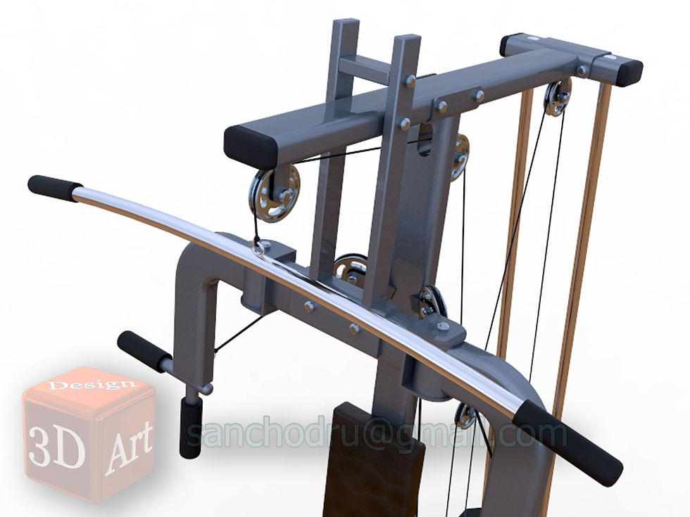 Миниатюра: 3D model "Фитнес станция"