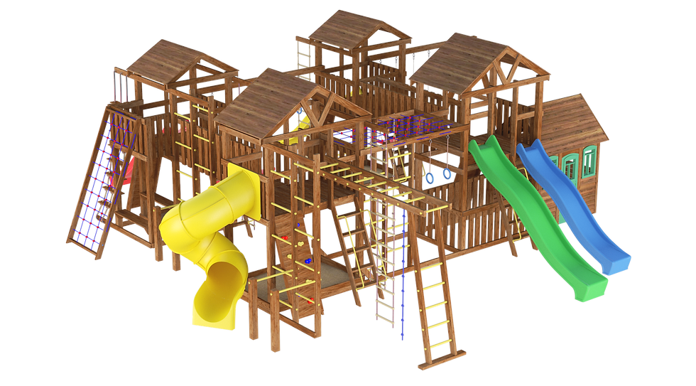 Миниатюра: 3d модель детского городка f76-5