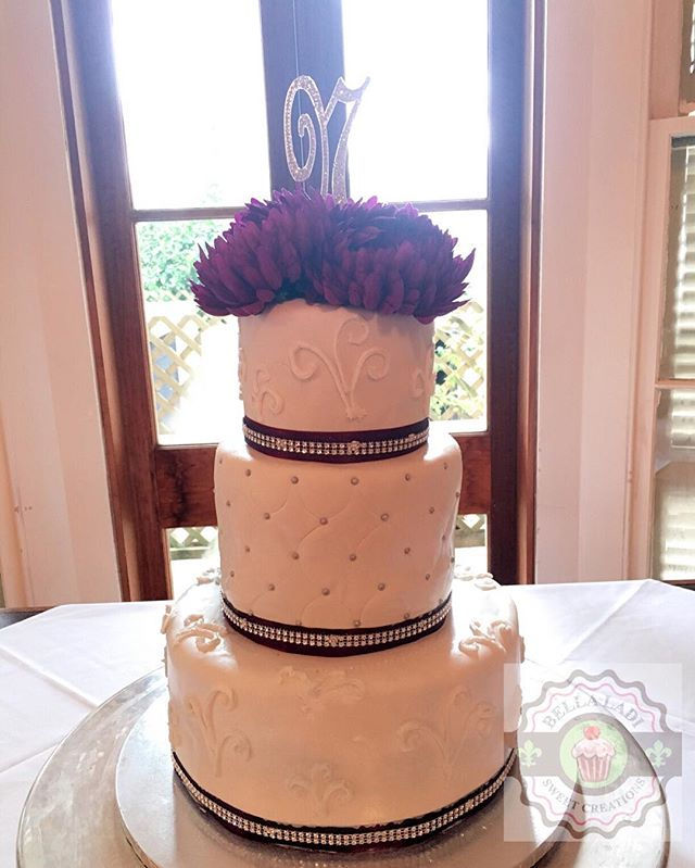 Purple Wedding Cake