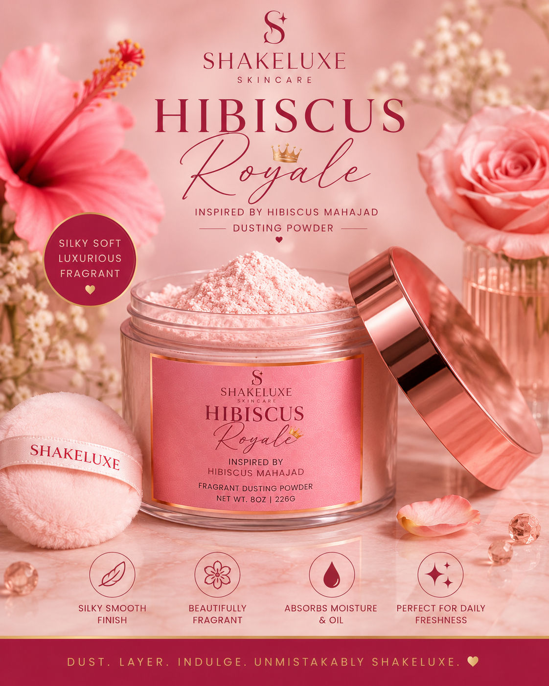 Hibiscus Royale Fragrant Dusting Powder, inspired by Hibiscus Mahajád