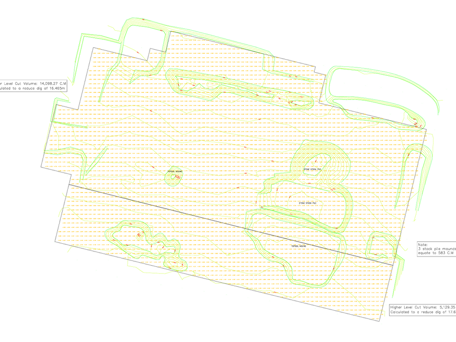 Cut and Fill Analysis example 2