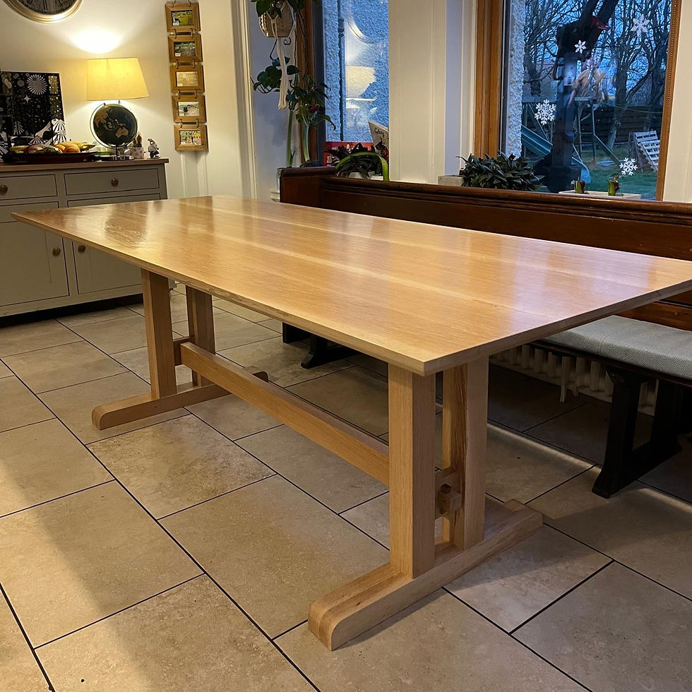 Ayrshire oak refectory table
