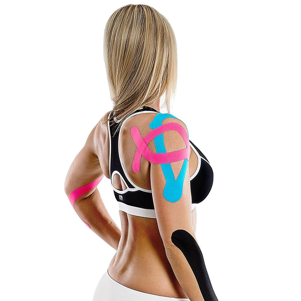 Miniatura: DOLAREN taśma 5 cm x 5 m - Kinesiotaping medyczny, ból, napięcia, przeciążenia