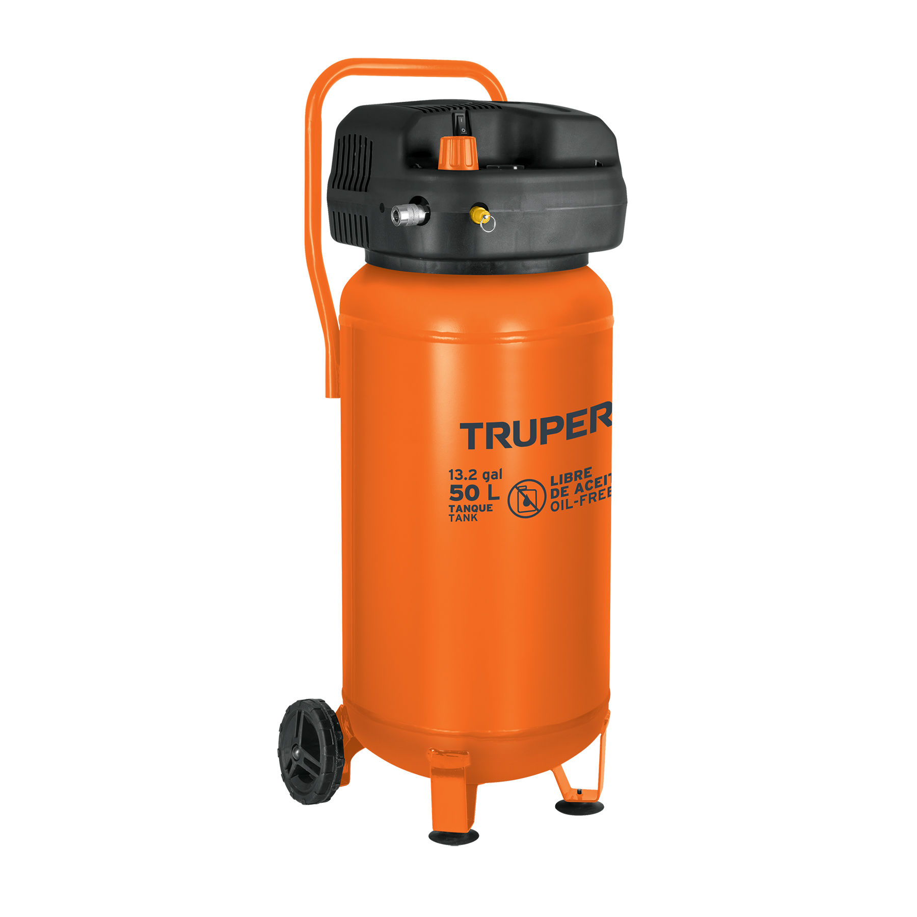Compresor libre de aceite de 50L, 3HP, vertical TRUPER COMP-50S