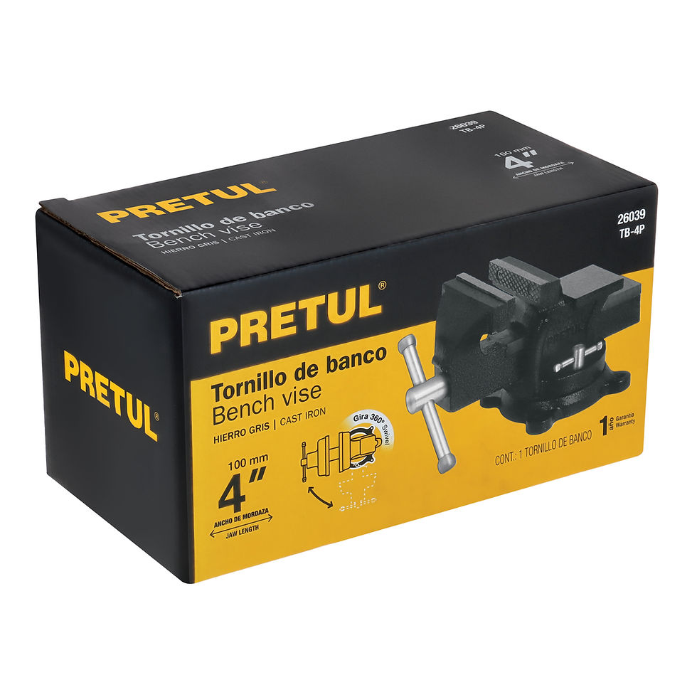 Miniatura: Prensa de banco 4" de hierro Pretul TB-4P