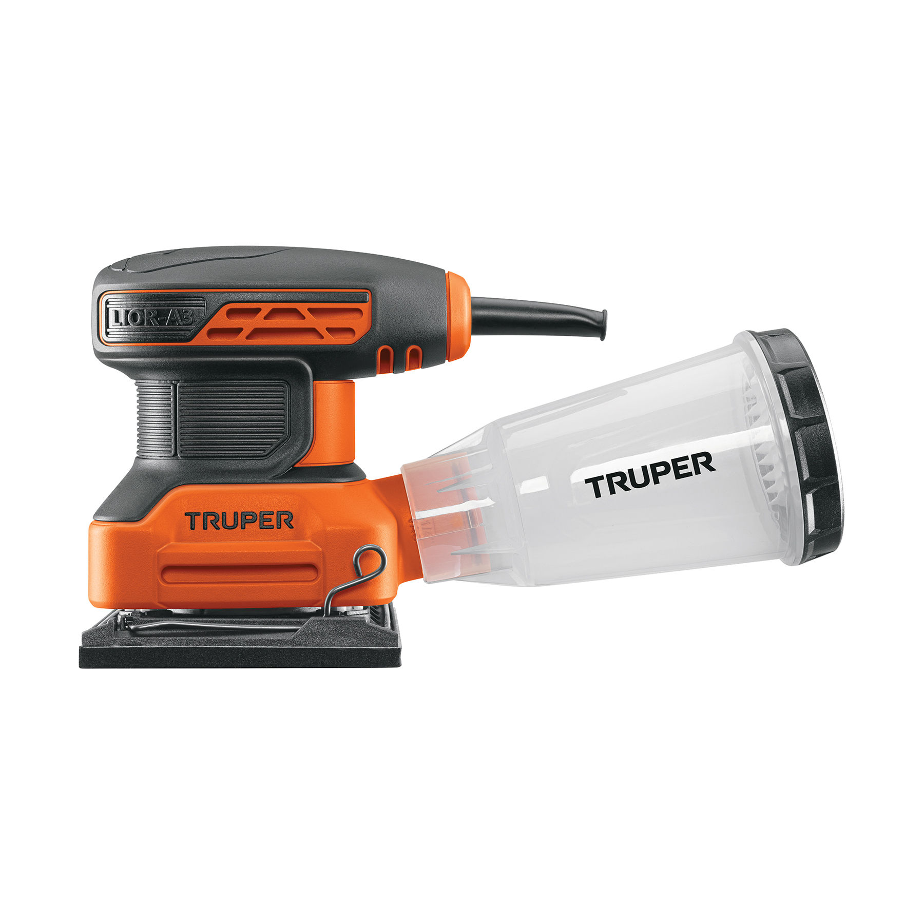 Lijadora orbital de 1/4 hoja, 240W TRUPER PRO LIOR-1/4A3