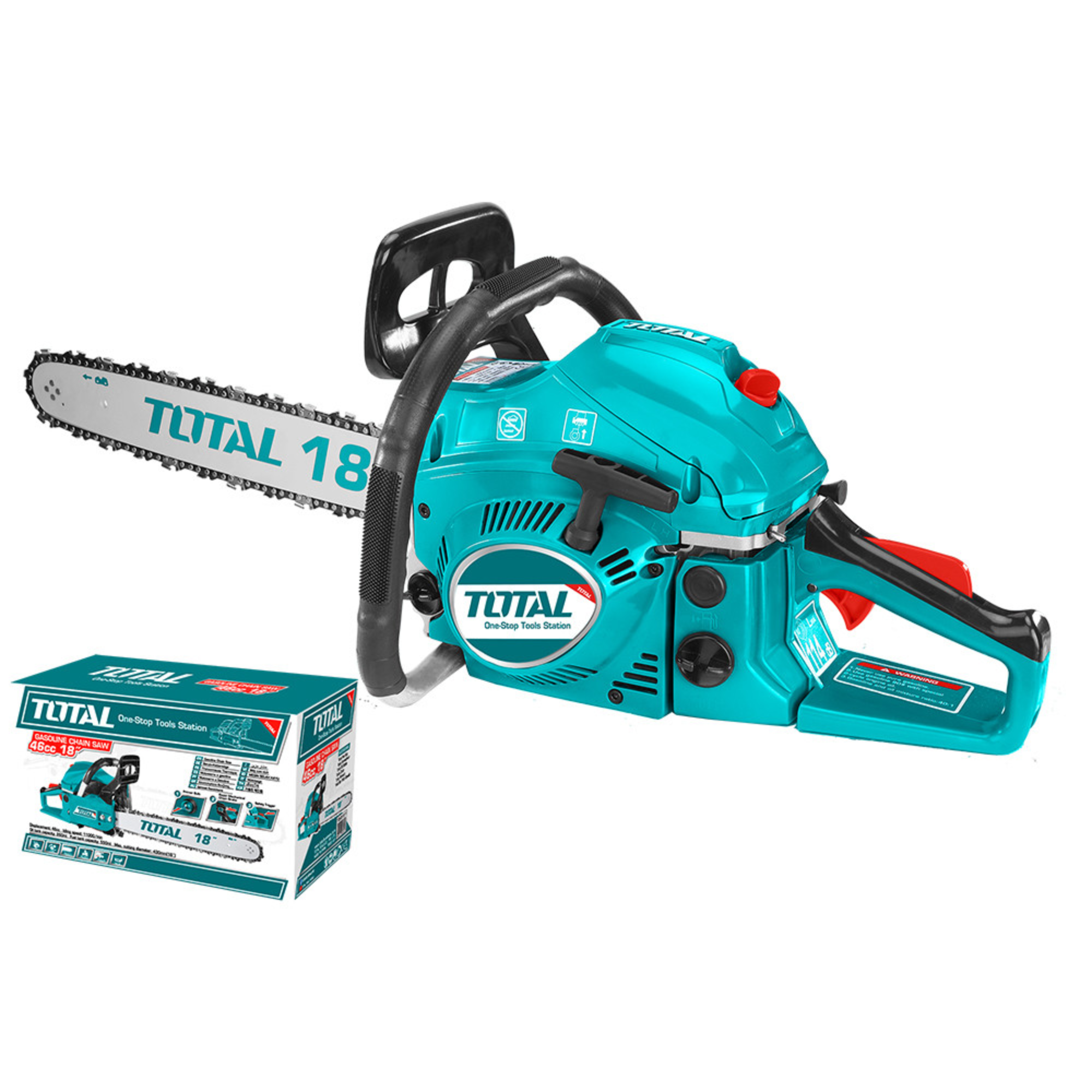 Motosierra 46 cc a gasolina con barra de 18" Total TG5451811