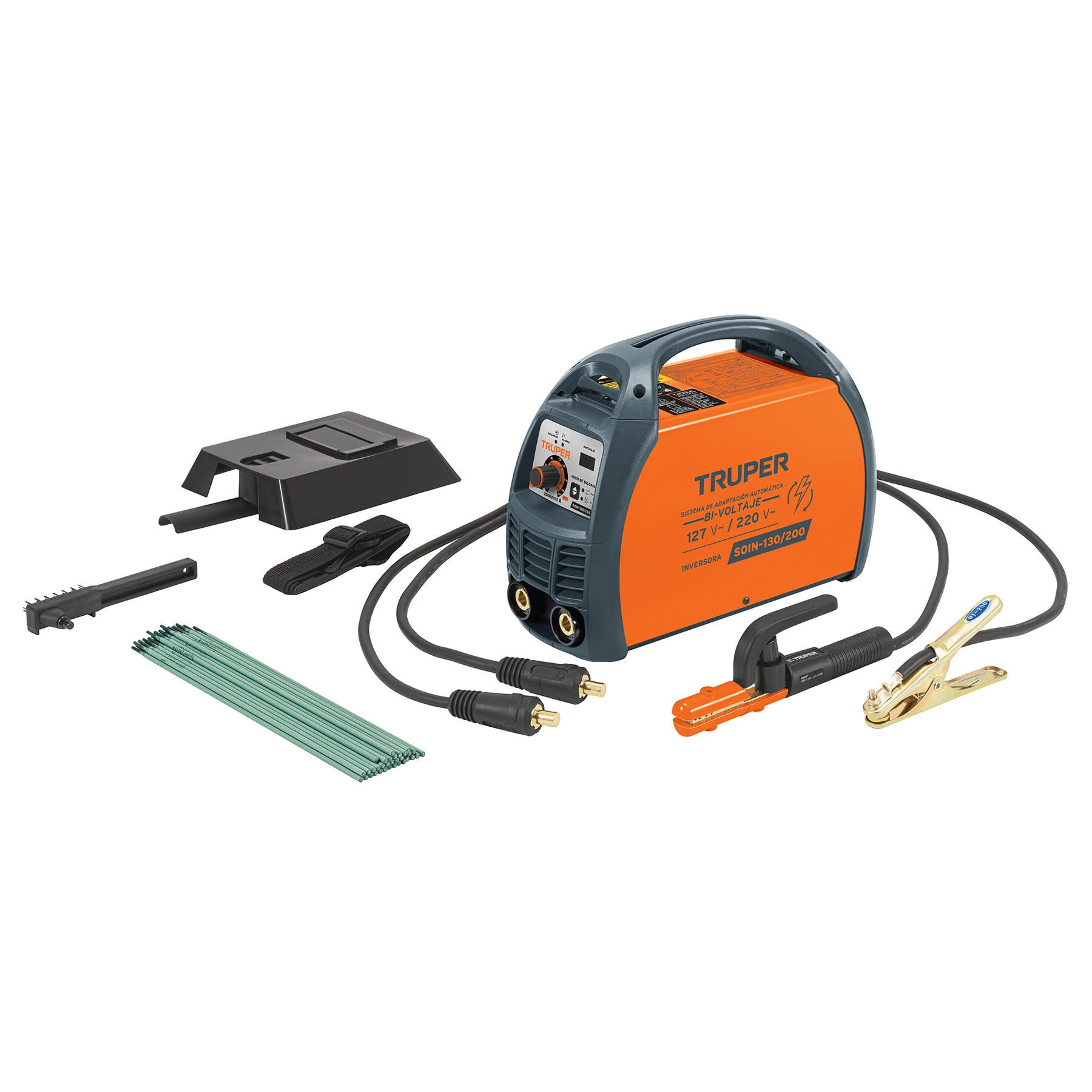 Soldador inversor 200A, Bi-voltaje 127/220V Truper SOIN-130/200