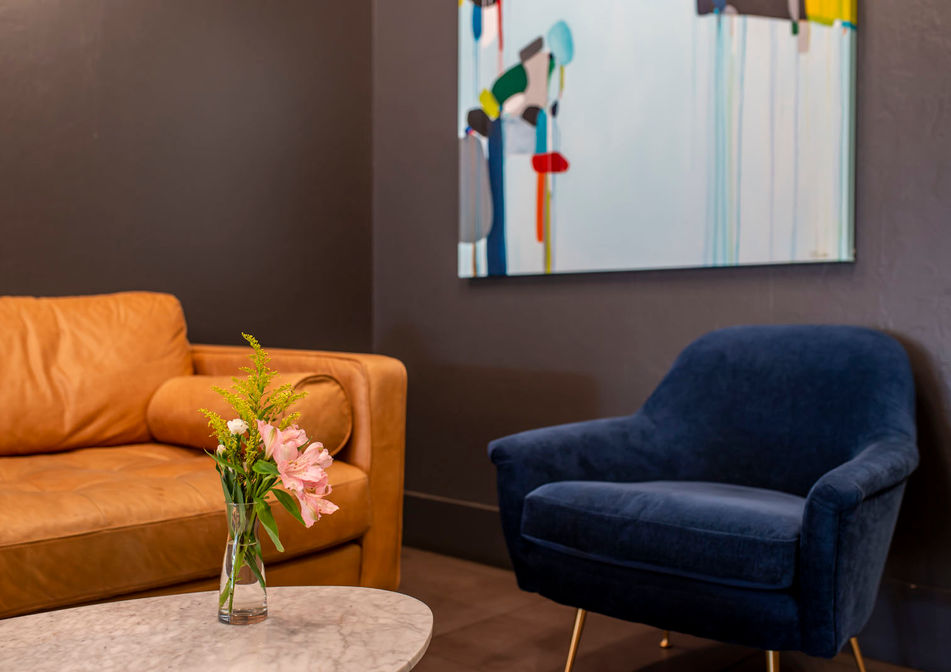 article sofa west elm  navy velvet chair edmond coffee shop modern whimsy interiors oklahoma