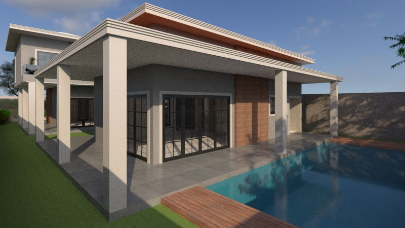 Casa de Praia - área piscina