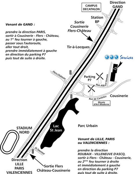 Plan d'accès BMV Services