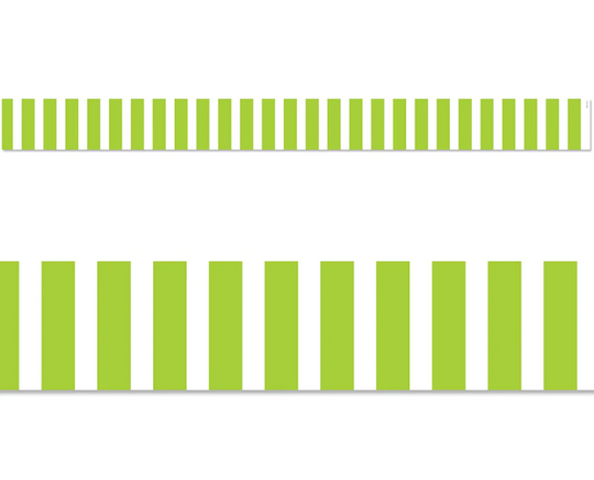 LIME GREEN BOLD STRIPES BORDER (CORE DECOR, EZ BORDER)