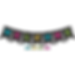 Chalkboard Brights Pennants Welcome Bulletin Board Display Set