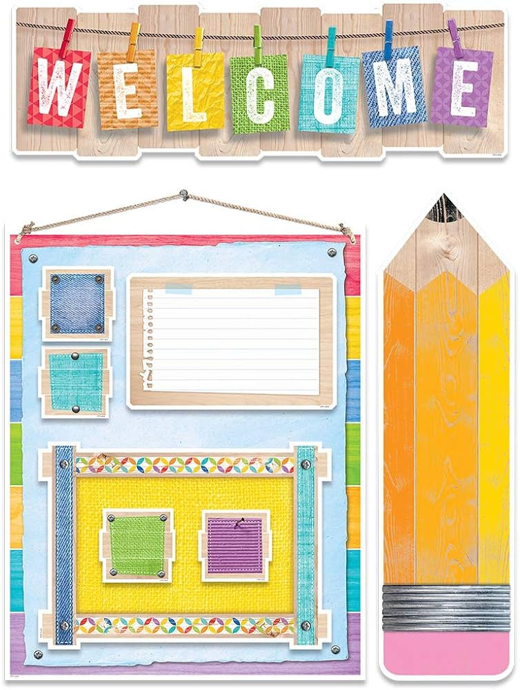 Upcycle Style Welcome Bulletin Board