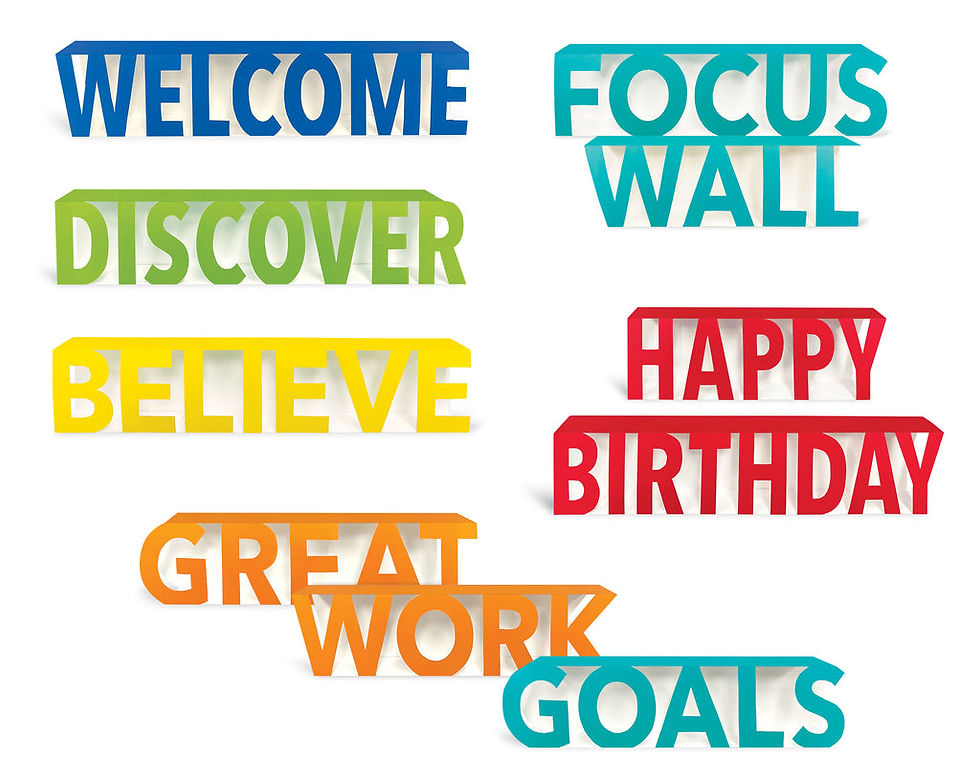 3D POP CLASSROOM HEADLINES BULLETIN BOARD