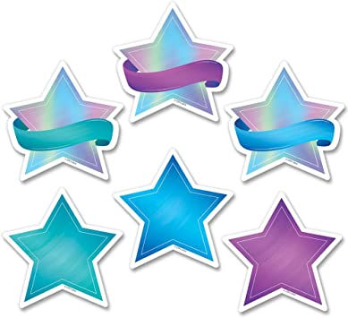 MYSTICAL MAGICAL SHIMMERING STARS CUT-OUTS