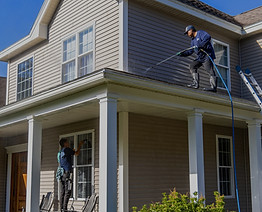 Exterior house washing in Melrose, MA