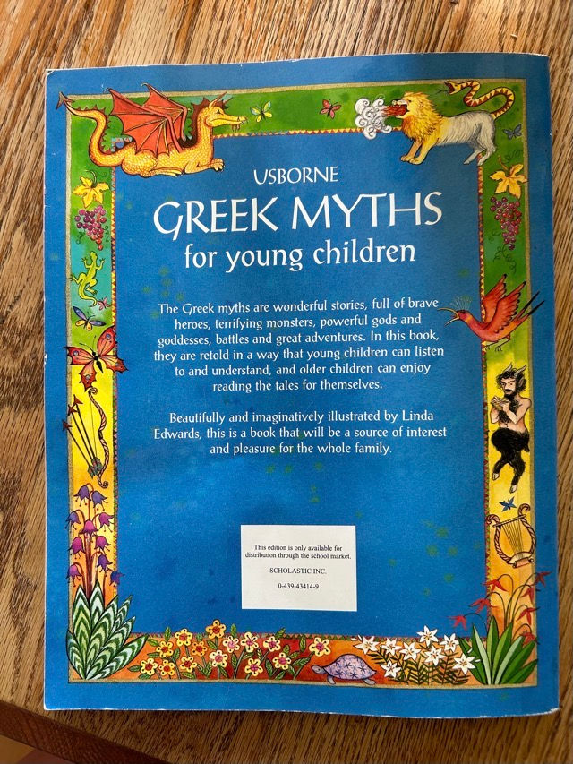 Thumbnail: F11 Usborne Greek Myths for yong Children 128 pages 
