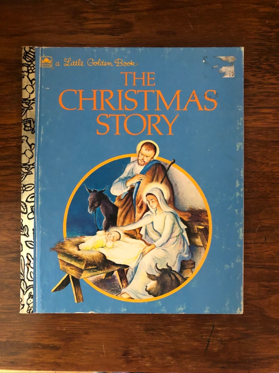 B13 The Christmas Story little golden book