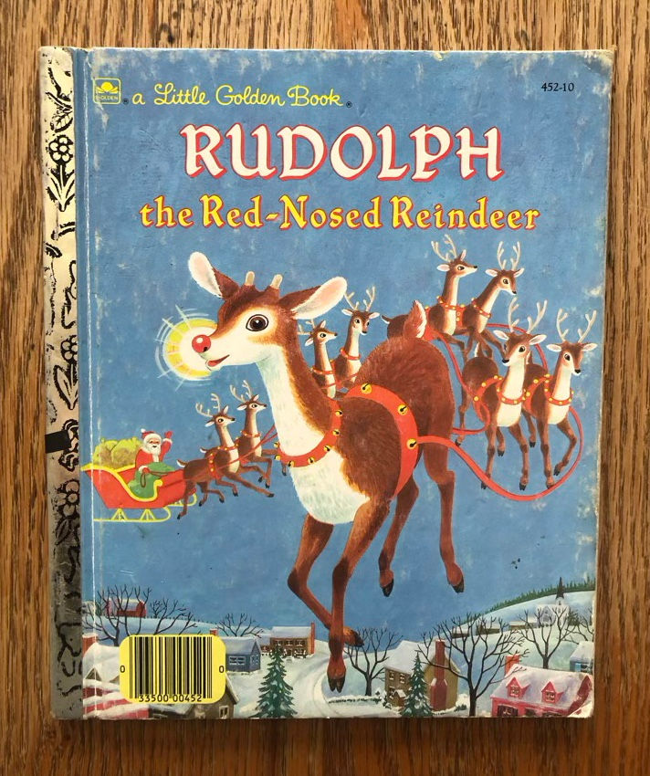 B14 Vintage Little Golden Book Rudolph The Red-Nosed Reindeer 