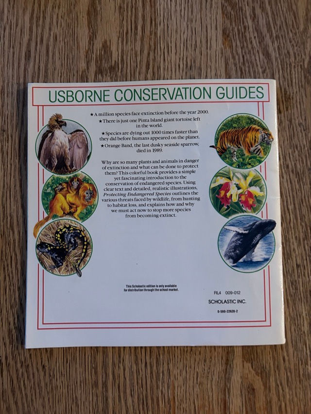 Thumbnail: A1 Protecting Endangered Species Usborne Conservation Guide 
